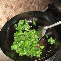 小白菜蛋炒饭的做法图解4