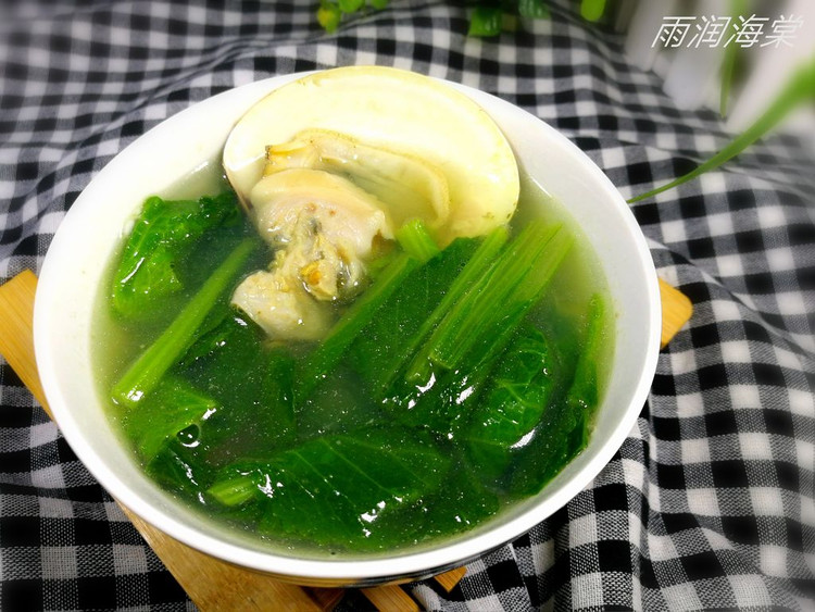 小白菜文蛤汤的做法