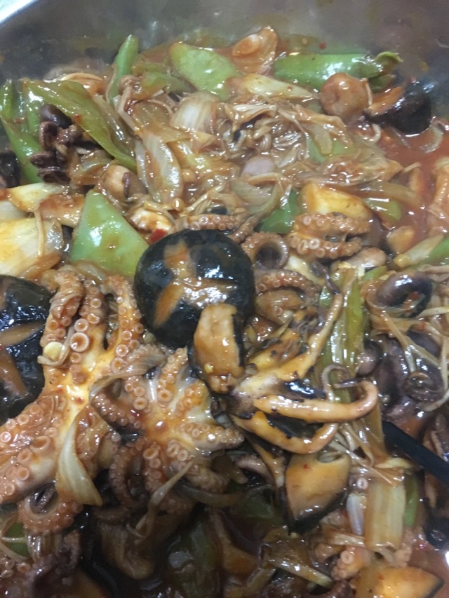 韩式辣炒八爪鱼^_^