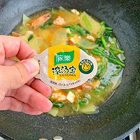 小白菜鲜虾豆腐煲的做法图解8