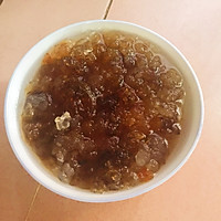 桃胶紫薯牛奶的做法图解2