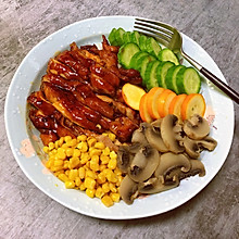 照烧鸡腿饭