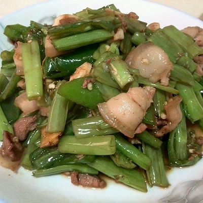 家常菜 通菜梗炒肉