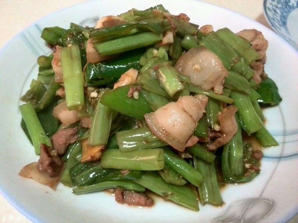 家常菜 通菜梗炒肉