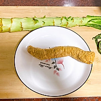 #橄榄中国味 感恩添美味#莴笋炒卷章肉的做法图解1
