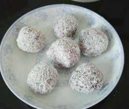 紫薯酸奶椰蓉球的做法