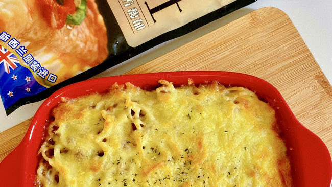 #安佳黄金拍档#芝士焗肉酱意面的做法