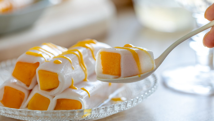 芒果肠粉｜滑嫩细腻