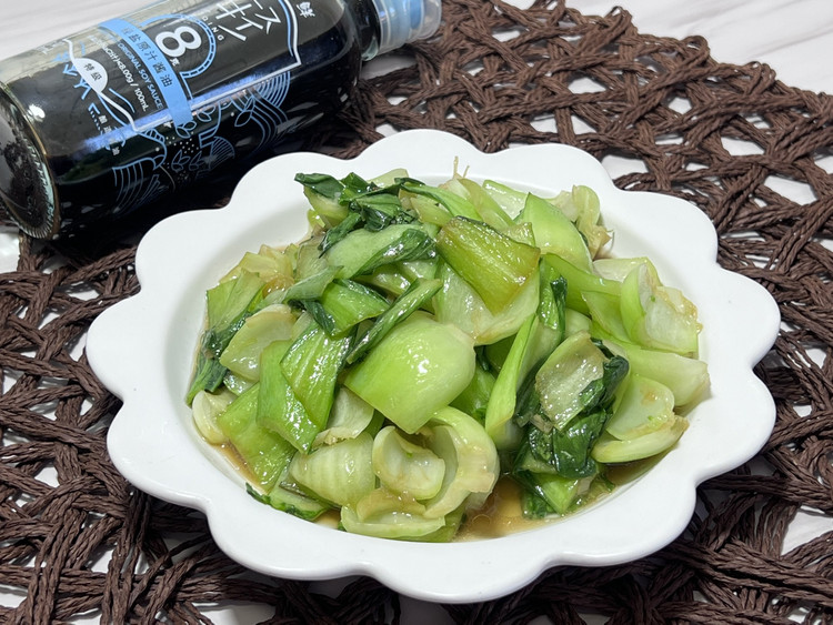 素炒油菜～解腻菜的做法
