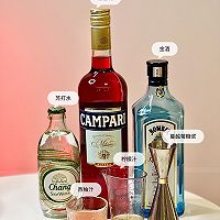 蔓越莓金巴利菲士 情人节鸡尾酒特调||约会必备的做法图解1