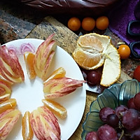水果拼盘大杂烩苹果橘子葡萄减肥美容养颜色彩缤纷花世界的做法图解6