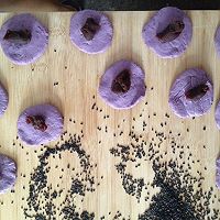 紫薯豆沙小甜点的做法图解4