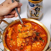 韩式五花肉辣白菜大酱汤的做法图解15