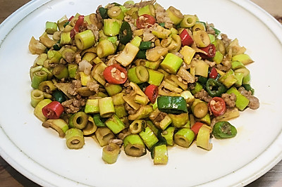 小笋炒肉末