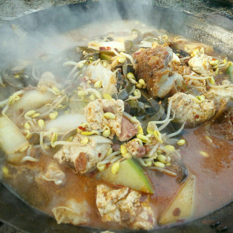地锅炖菜的做法