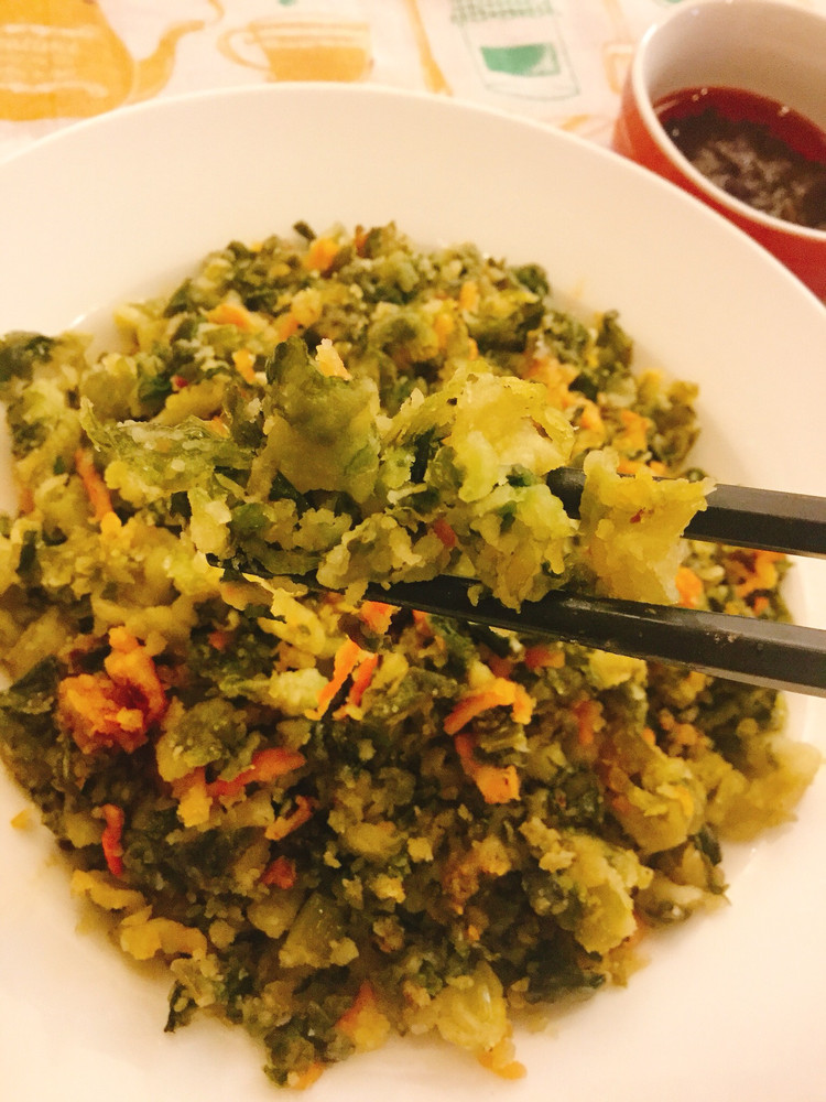 蒸菜|莴苣叶子健康吃的做法