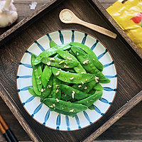 家常菜丨蒜蓉荷兰豆#餐桌上的春日限定#的做法图解8