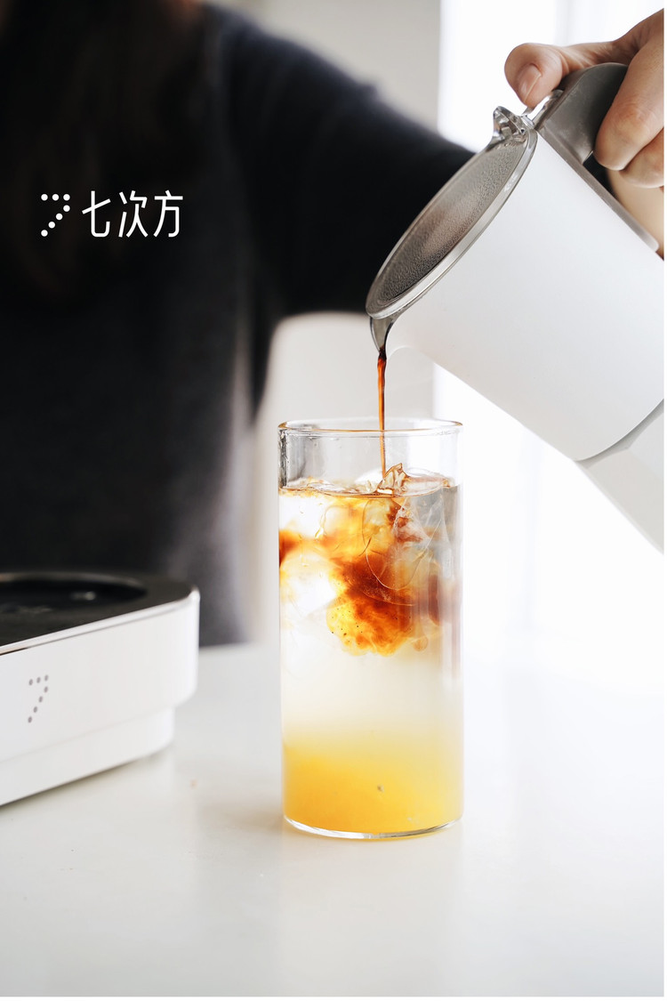 橙香苏打咖啡｜自制酸甜解腻冰咖的做法