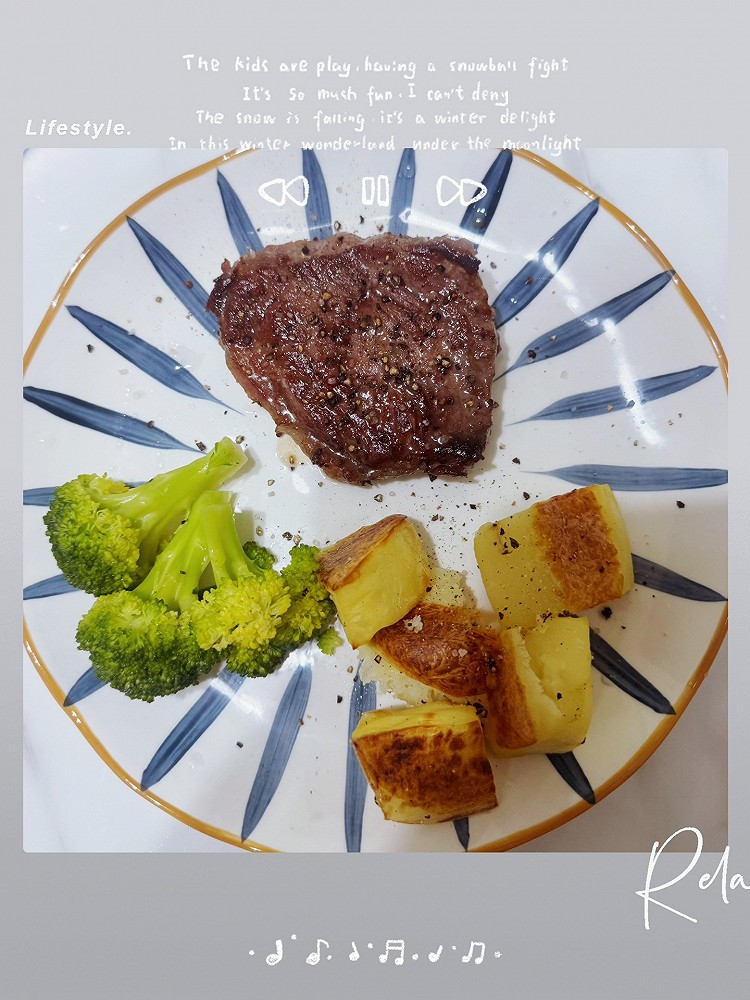 自制煎牛排烤土豆的做法