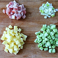 烧肉芸豆焖饭的做法图解2
