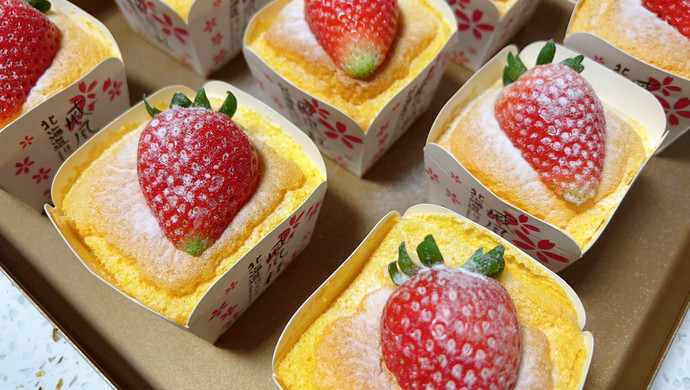 北海道戚风蛋糕（草莓）