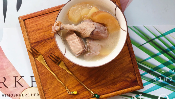 苹果山楂鸭肉汤-消食导滞