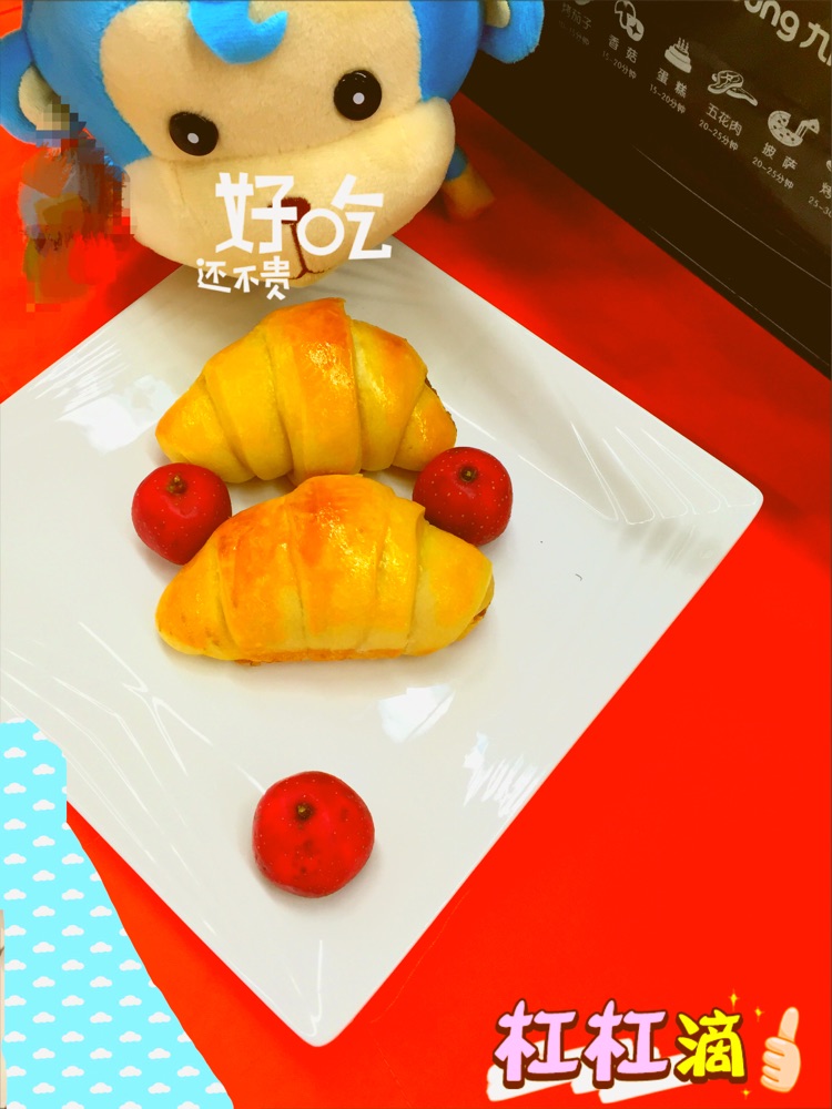 豆豆牛角包的做法图解6