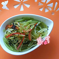 拌莴苣丝的做法图解2