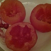 猪肉土豆酿西红柿的做法图解4