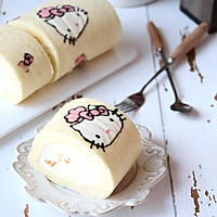 hellokitty彩绘蛋糕卷:的做法图解23