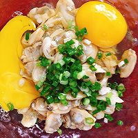 #一勺葱伴侣，成就招牌美味#鲜香滑嫩简单好吃的蛤蜊肉炒鸡蛋的做法图解4