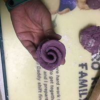 紫薯玫瑰花小馒头的做法图解9