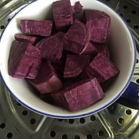 紫薯玫瑰花蛋糕的做法图解1