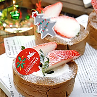 #甜蜜暖冬，“焙”感幸福#可可草莓蛋糕卷的做法图解4
