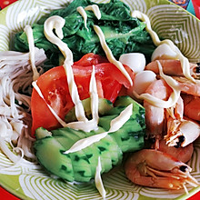 北极虾蔬菜沙拉