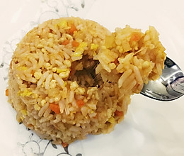奶酪炒饭-胡萝卜哈密瓜鸡肉的做法