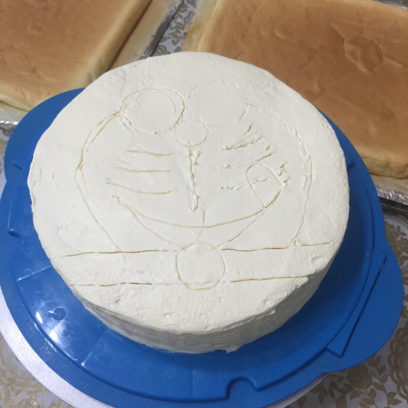 宝贝9周岁生日---蓝胖子多啦A梦的做法图解7