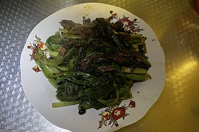 【家常菜】豆豉鲮鱼油麦菜