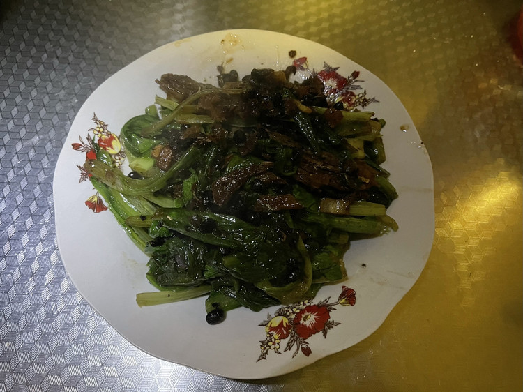 【家常菜】豆豉鲮鱼油麦菜的做法