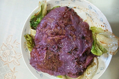 面包机做紫薯糍粑