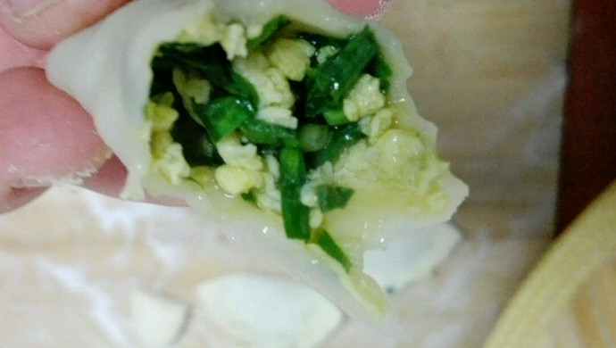 素食:韭菜鸡蛋馅水饺详细版
