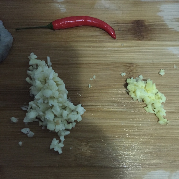油菜扒虾仁的做法图解4