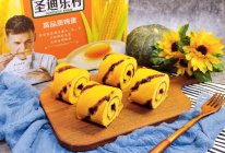 #2021亲子烘焙组——“焙”感幸福#南瓜蓝莓蛋糕卷的做法