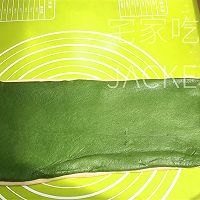 抹茶蜜豆双色吐司，颜色靓丽，暖心又暖胃。的做法图解9