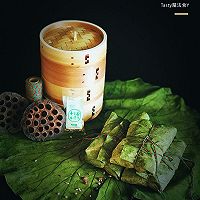 荷叶咸蛋火腿腊肉粽#金盈新食尚 健康多“谷”力的做法图解11