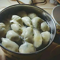 青菜香菇鸡蛋粉丝水饺的做法图解4