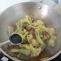 酱油肉干锅花菜的做法图解10