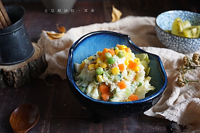简单又好吃的日式土豆泥沙拉，孩子喜欢，每周都吵着要吃