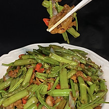 空心菜炒五花肉