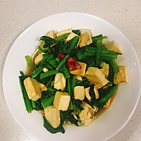 小白菜炒豆腐的做法图解6